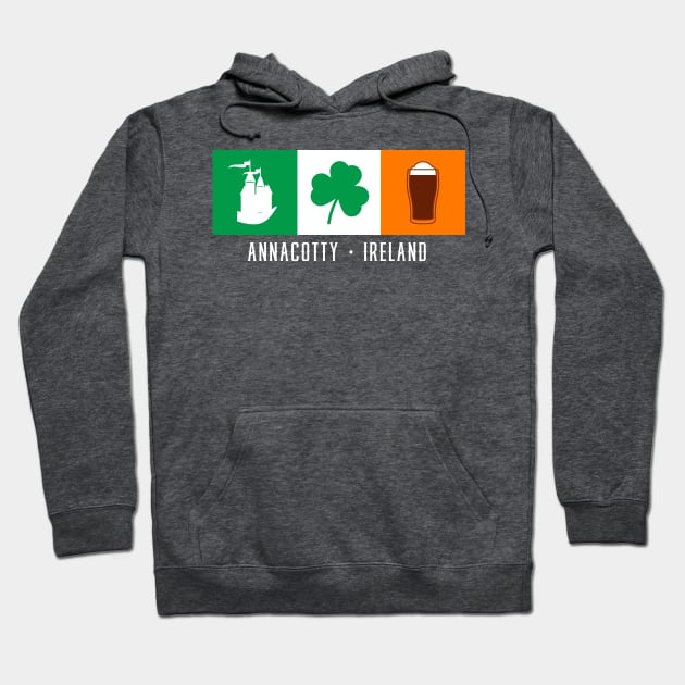 Irish Flag - Annacotty Ireland, Gaelic Hoodie by Eire